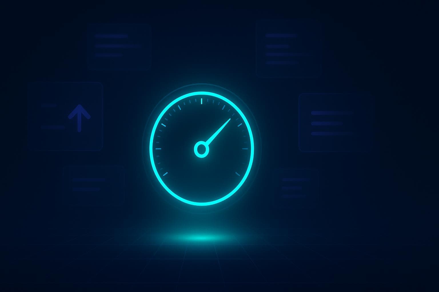 ApexGEO gauge dial representing a directional AI visibility score