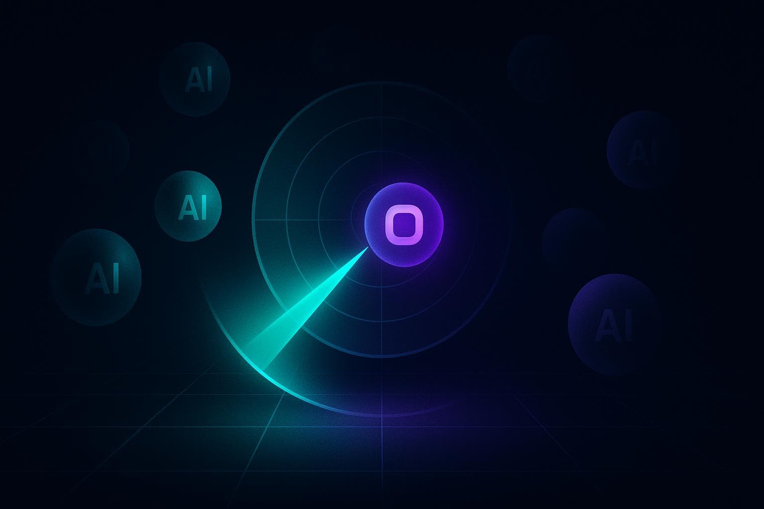 ApexGEO radar visualisation representing a brand being detected inside AI search answers